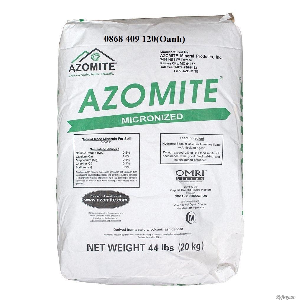 Khoáng tổng hợp Azomite Mỹ dùng trong Nuôi trồng Thuỷ sản - 1