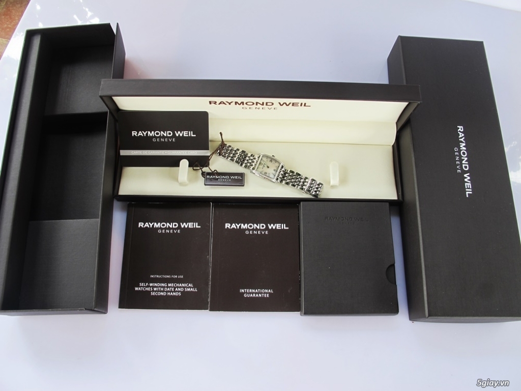ĐH Nữ Raymond Weil 5976 Collection, Mặt Xà Cừ, Full Kim Cương- Fullbox - 8