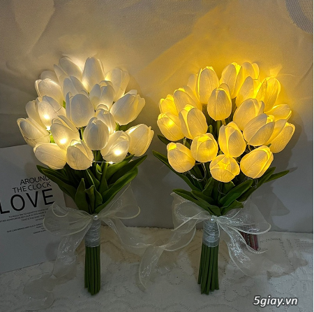 Hoa Tulip đèn led trang trí - giá tốt nhất 5s