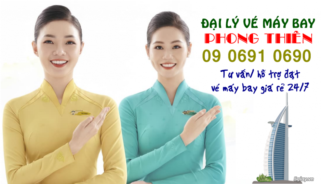 Đại lý bán vé máy bay giá rẻ tại Sài Gòn - Phong Thiên