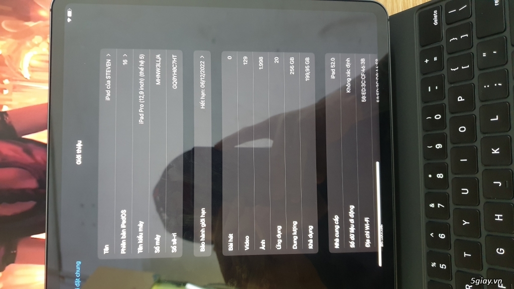 iPad pro M1 2021 256g 5G 12.9 mini Led đẹp 99% BH.Apple giá tốt - 6