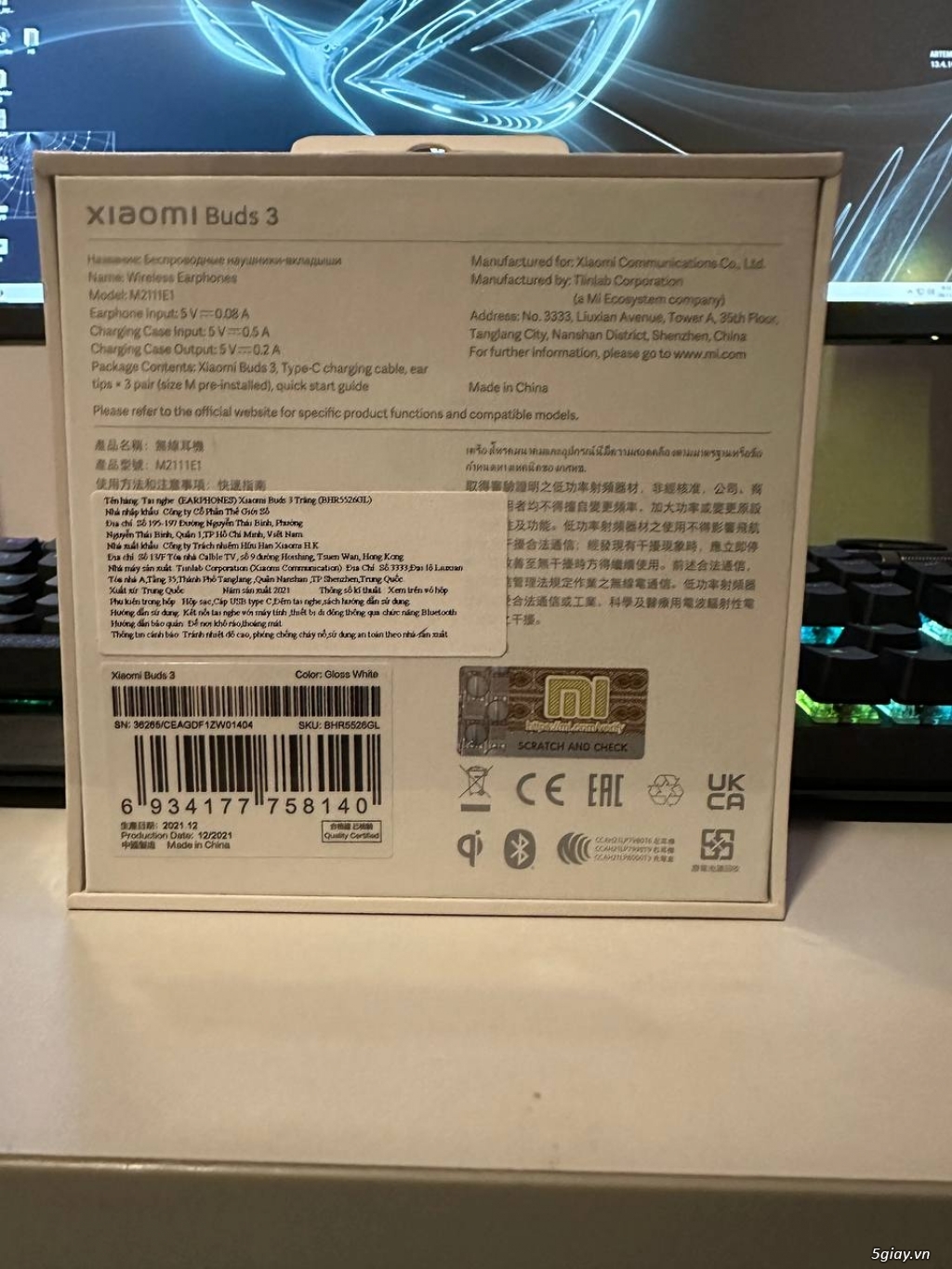 Tai nghe Xiaomi Buds 3T Pro nguyên seal Digiworld - 1