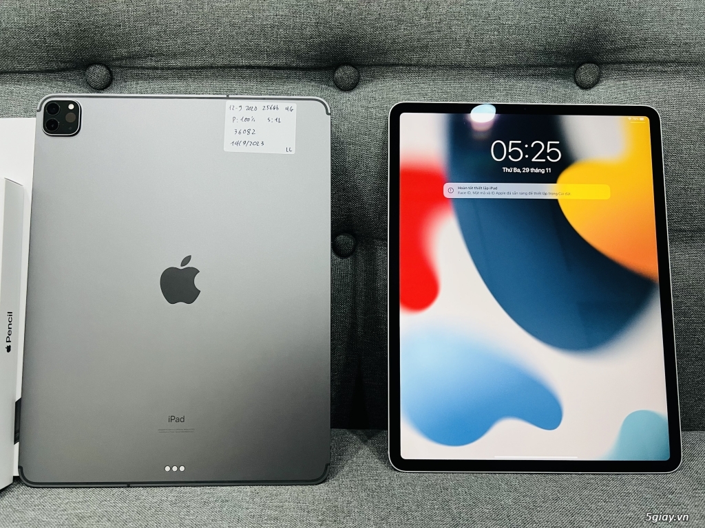 iPad Pro 12.9” 2020 4G Máy body còn bảo hành 2023 - 1
