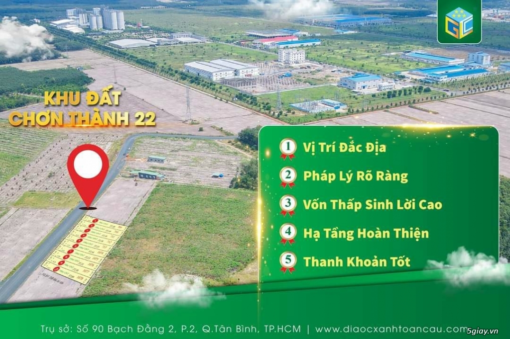 Đất Thổ Cư Cụm KCN HỚn Quản Bình Phước . Cam Kết Có Lợi Nhuận . - 1