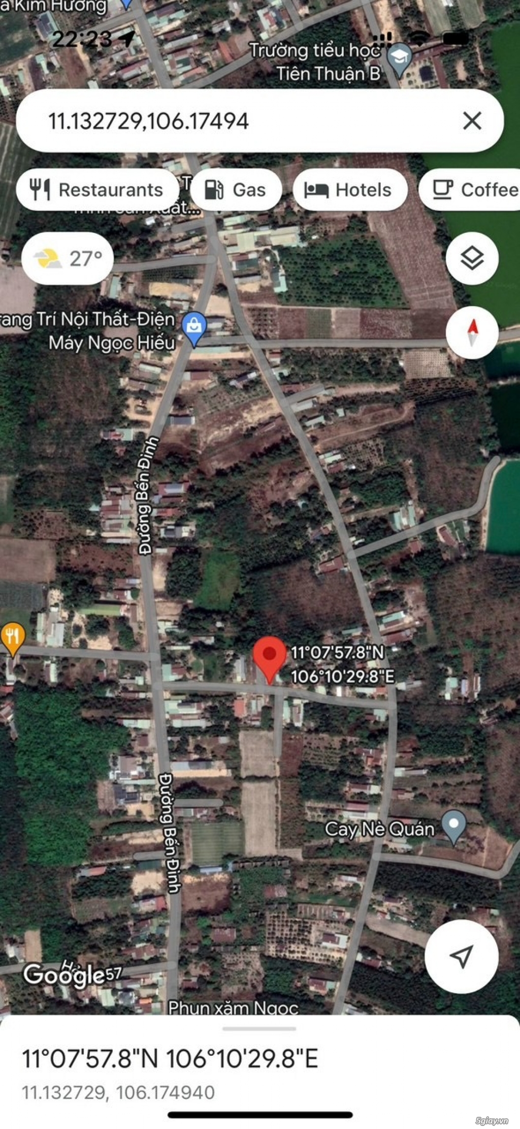 Bán lô đất đường Bến Đình, X.Tiên Thuận, Bến Cầu, Tây Ninh - 1