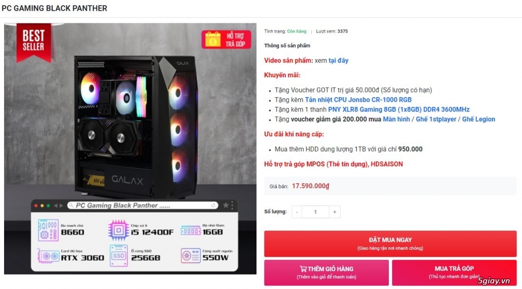 Newgear : Tổng Hợp Cấu Hình PC Gaming Giá Chỉ Từ Hơn 10tr | 5giay