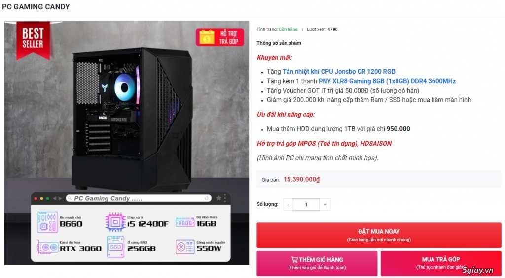 Newgear : Tổng Hợp Cấu Hình PC Gaming Giá Chỉ Từ Hơn 10tr | 5giay
