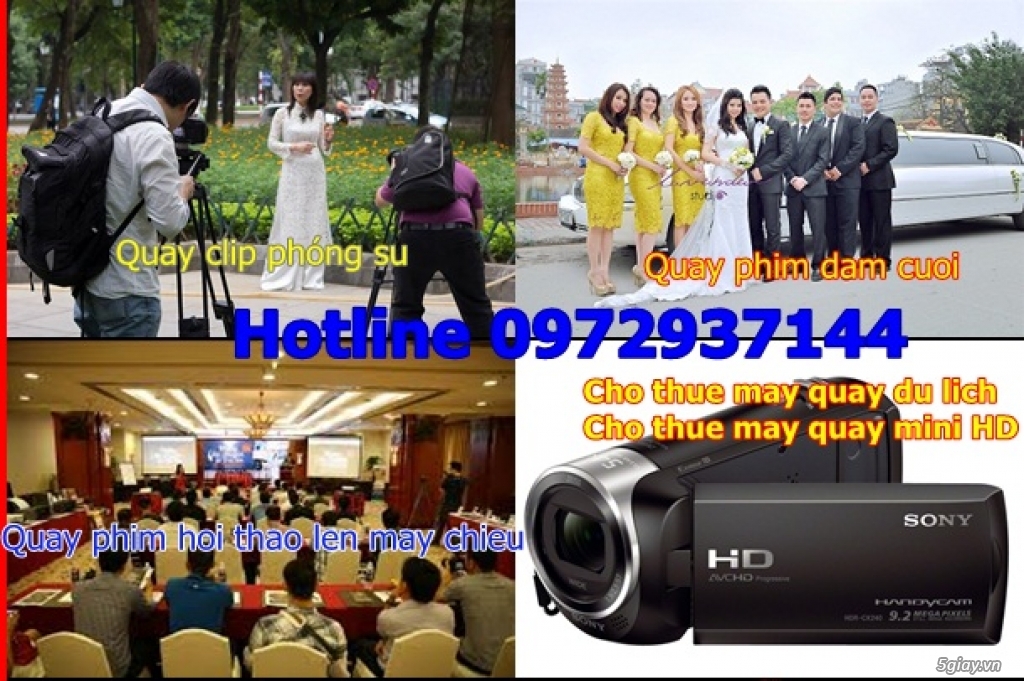 Cho thuê máy quay Full HD,4K giá rẻ 0972937144
