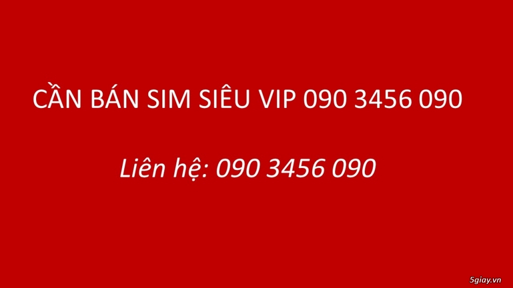 Cần bán : Sim siêu vip 0903456090