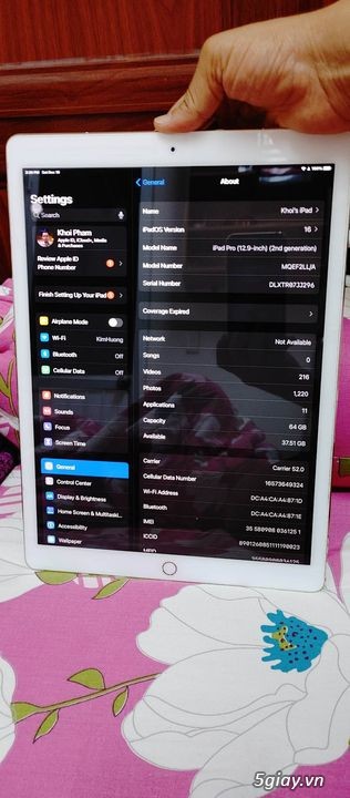 Cần bán iPad Pro 2017 2nd gen 12.9 inch Wifi + Lte 4G. Excellcondition - 4