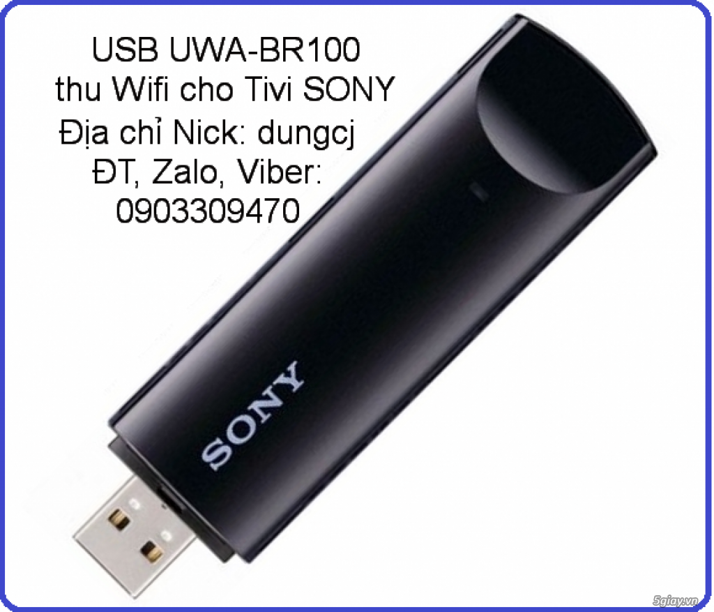 USB UWA-BR100 chuyên thu Wifi cho Tivi SONY, Máy tính, Laptop - 2
