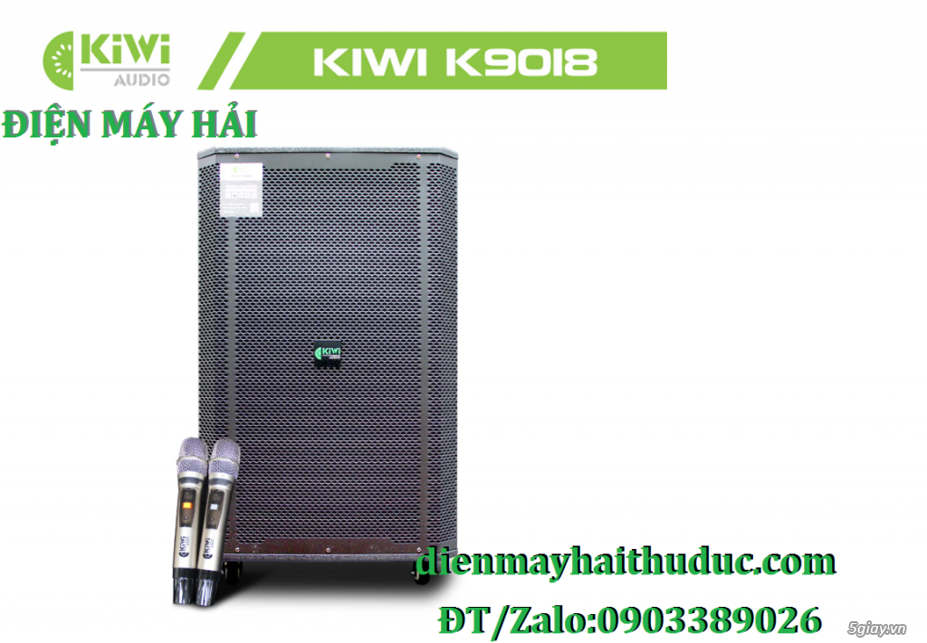 Loa kéo bass 50 Kiwi K9018 công suất đỉnh đến cả 1000W - 1