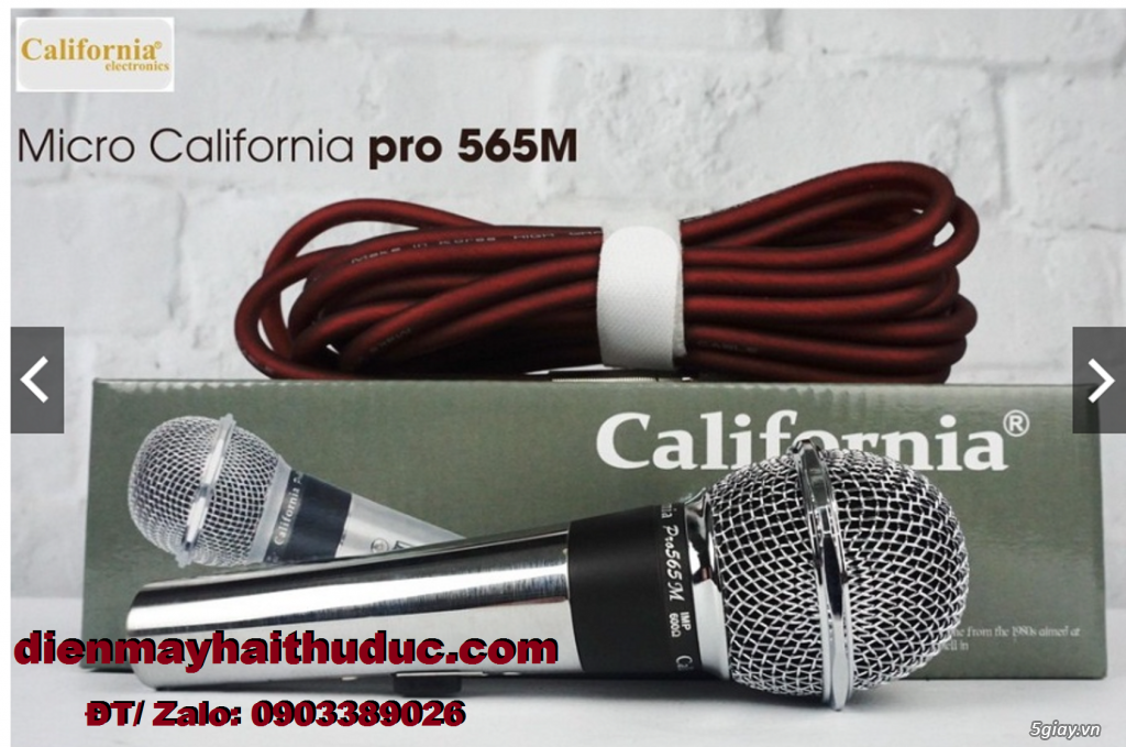 Micro có dây CaliFornia Pro 565M chính hãng Nhật Hoàng nhập khẩu - 1
