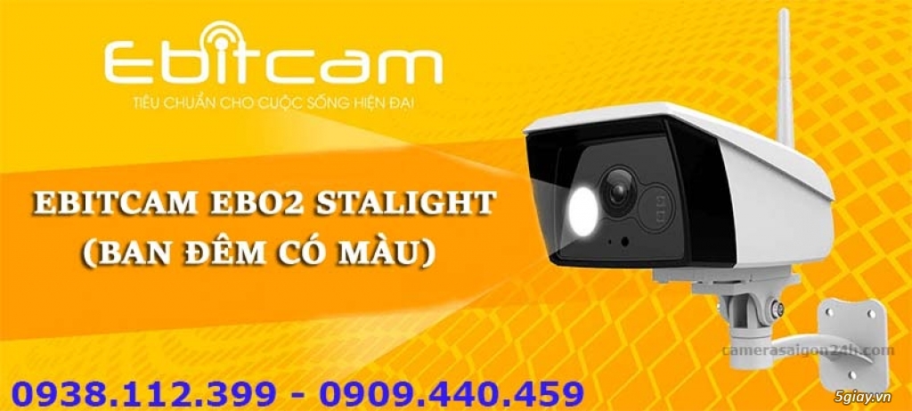 Camera IP Wifi EBITCAM EBO2 STARLIGHT