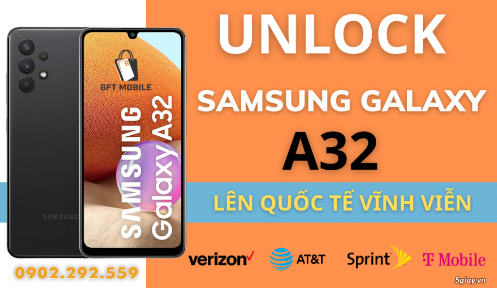 Unlock Samsung Galaxy A32 5G A326U(T-Mobile) giá rẻ lấy ngay