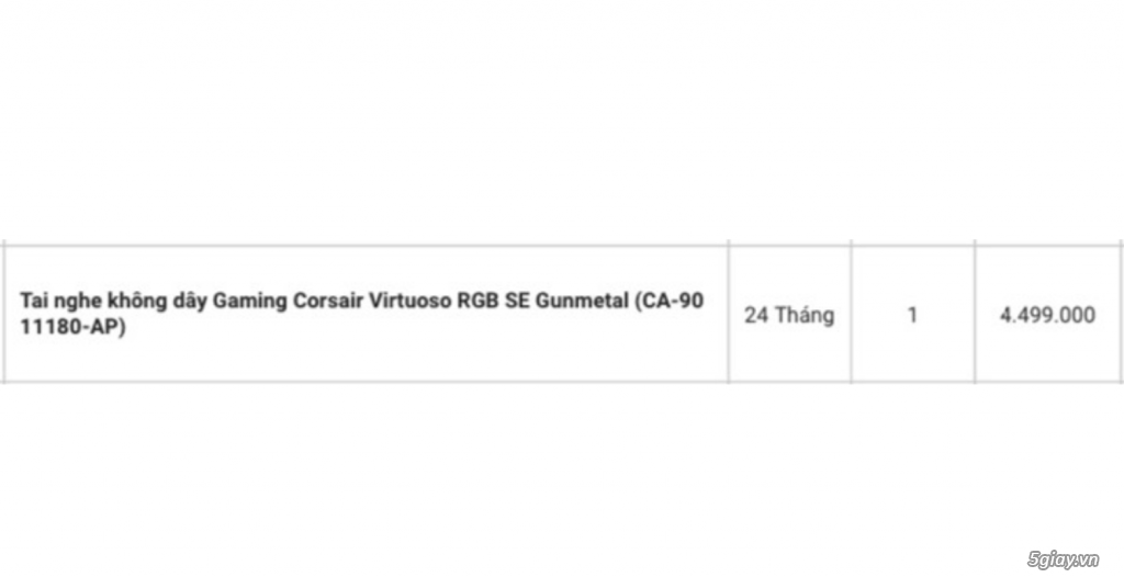 Tai nghe không dây Gaming Corsair Virtuoso RGB SE Gunmetal (CA-9011180