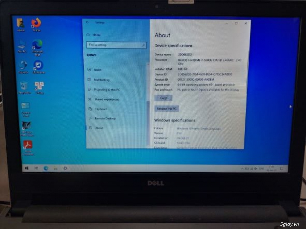 Bán laptop Laptop Dell Inspiron 5458 cũ