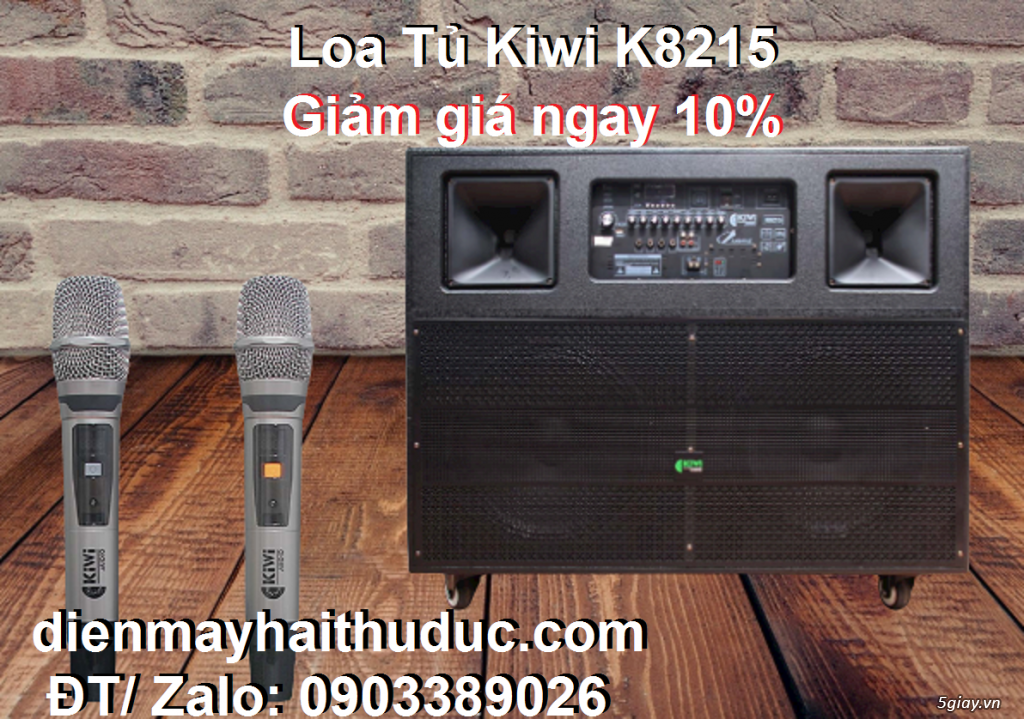 Loa tủ Karaoke khổng lồ Kiwi K8215 công suất lớn dành chơi đám tiệc