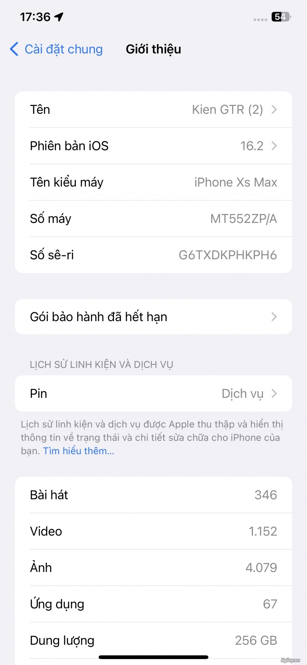Cần bán iPhone Xsmax 256gb zin all