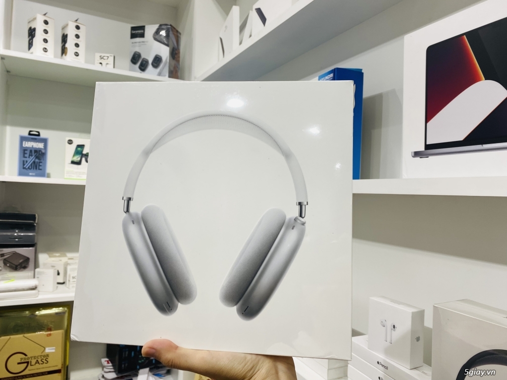 Tai nghe Airpods MAx - Máy mới nguyên seal 100% VN Màu đen/ bạc - 1