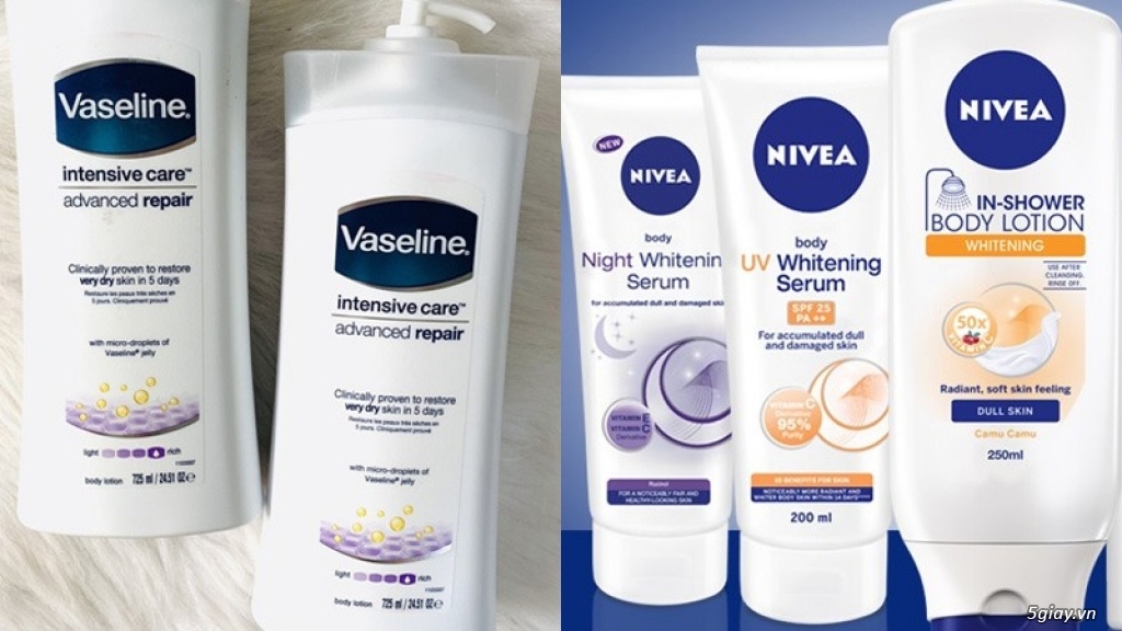 So sánh sữa dưỡng thể Vaseline và Nivea, loại nào dưỡng trắng tốt nhất - 4