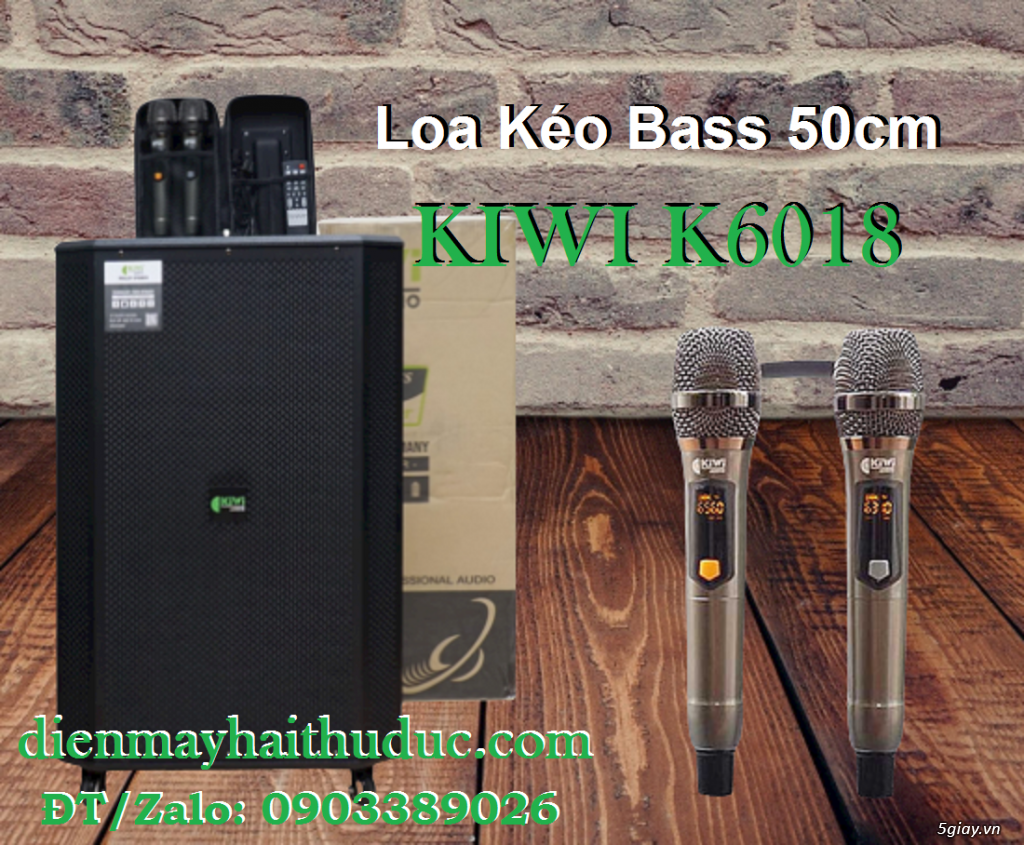 Loa kéo Kiwi K6018 bass 30cm công suất 500 - 1000W chơi tốt ngoài trời