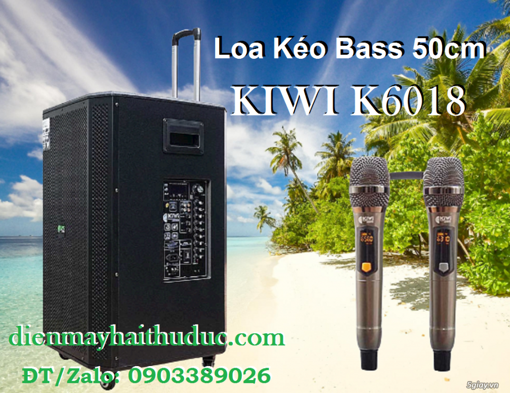 Loa kéo Kiwi K6018 bass 30cm công suất 500 - 1000W chơi tốt ngoài trời - 1