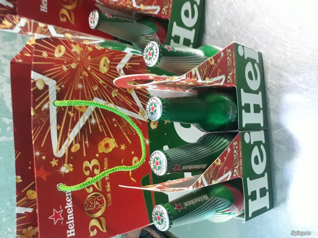 Bia Heineken chai nhôm set 4 chai mừng xuân 2023