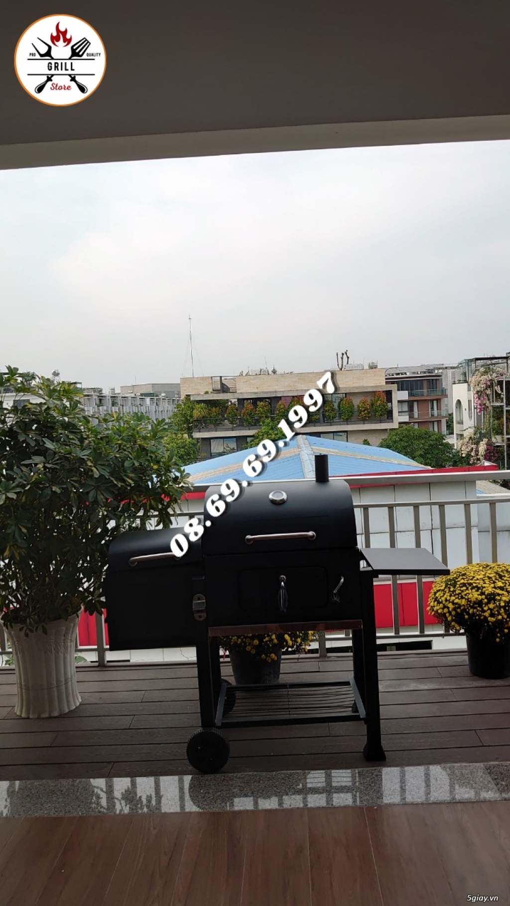 Lò nướng BBQ 2 buồng Landamnn 212 ship hỏa tốc, lắp đặt tại nhà - 4