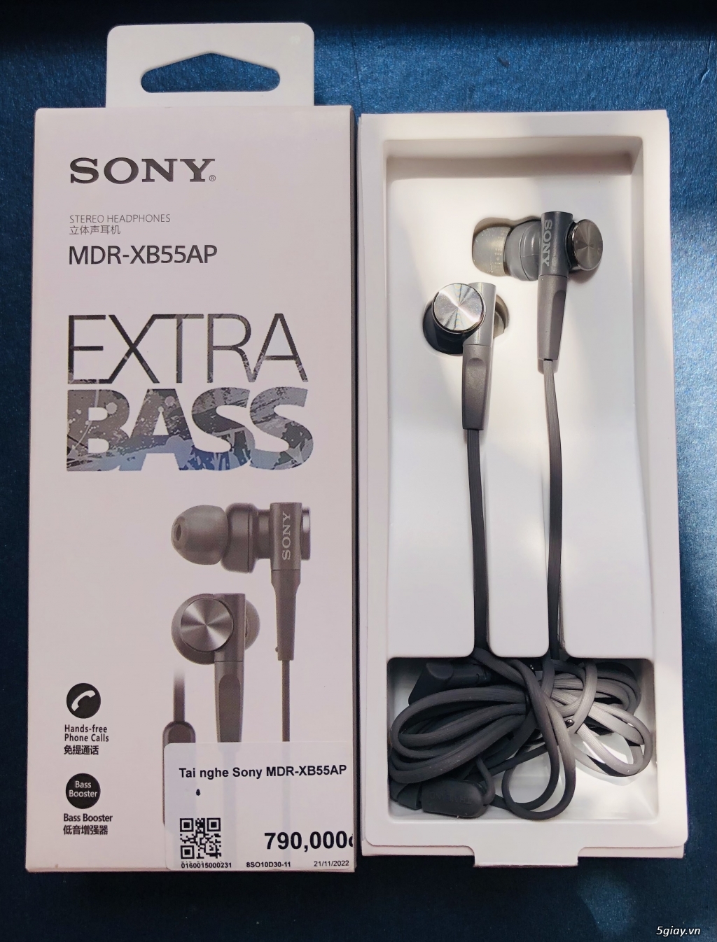 Tai nghe Có Dây Sony Extra Bass MDR-XB55AP Chính Hãng - 2