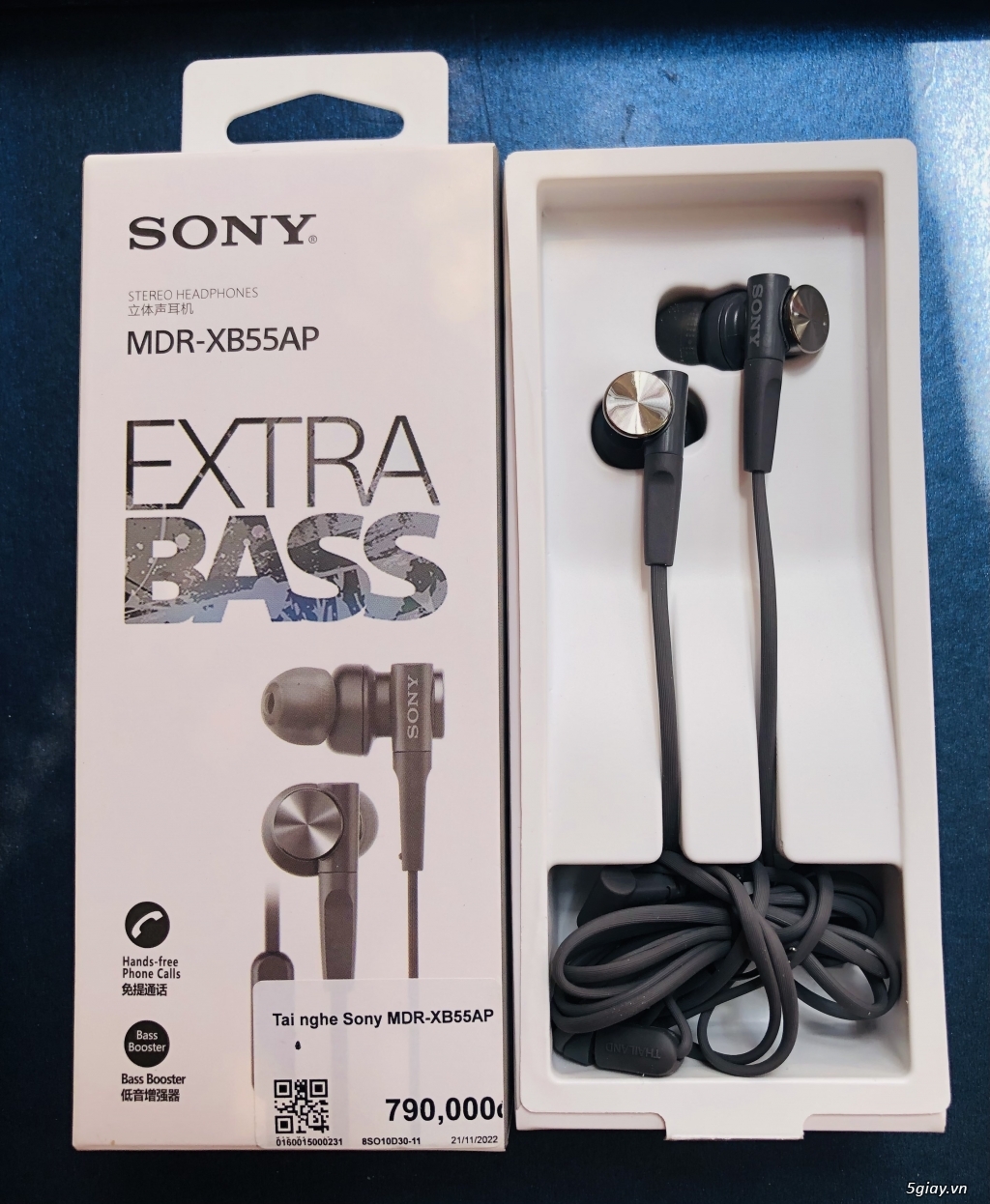 Tai nghe Có Dây Sony Extra Bass MDR-XB55AP Chính Hãng - 1