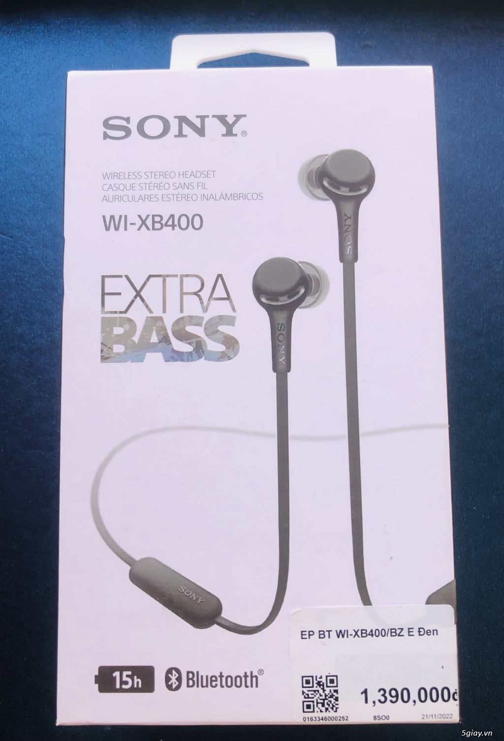 Tai nghe EP Bluetooth Sony WI-XB400 Chính Hãng - 2