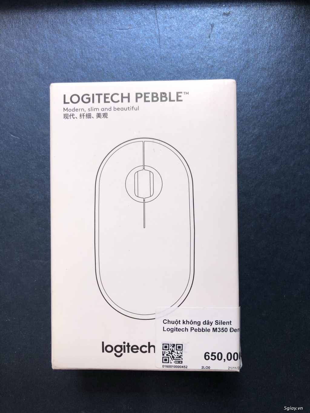 Chuột Không dây Bluetooth Silent Logitech Pebble M350 Chính Hãng - 3