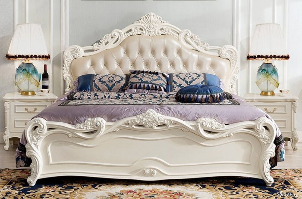 Giường ngủ tân cổ điển giá rẻ tại tphcm , giường cổ điển Châu Âu - 12