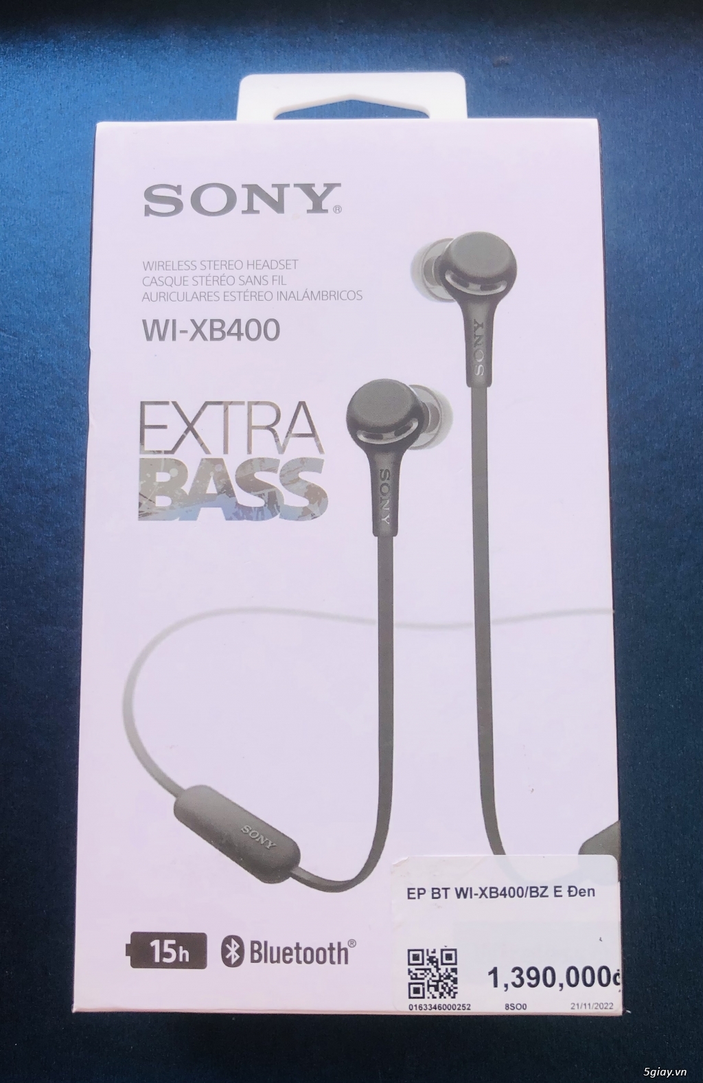 Tai nghe EP Bluetooth Sony WI-XB400 Chính Hãng - 1