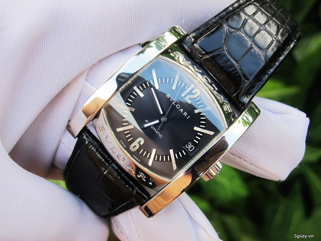 ĐH Nam BVLGARI Assioma AA44S - dây da Zin - Automatic G/lưu a/e zá Rẻ - 4