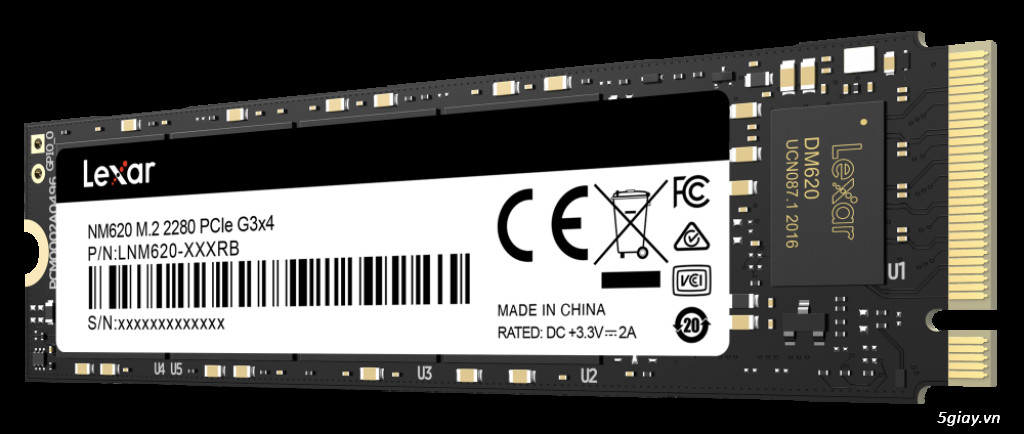 Hdd SSD Lexar 512GB M.2 2280 nVME 1.4 PCIe Gen3x4 100% Chính Hãng - 2