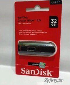 USB Flashdisk SanDisk 32GB USB 3.0 Cruzer Glide Giá Tốt!!!