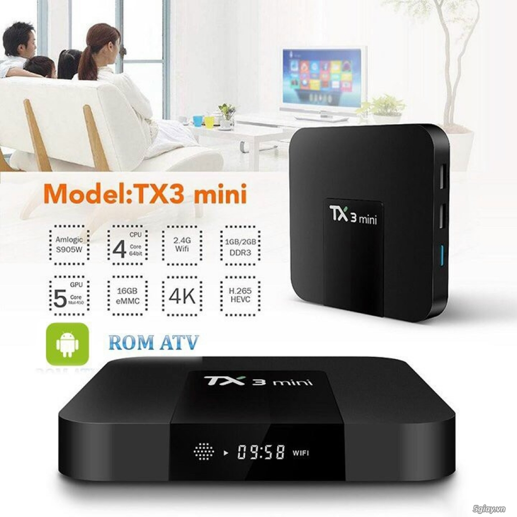 Android Tivi Box TX3 Mini A Ram 2Gb Rom 16Gb 4K UltraHD Chính Hãng!!! - 2