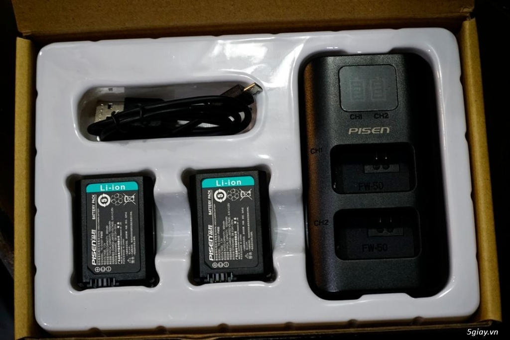 Bộ pin Pisen FW-50 cho máy ảnh Sony - 1