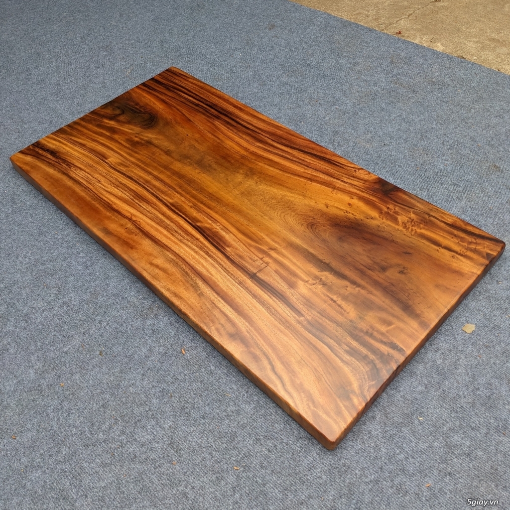 bàn gỗ me tây 1m22x64cm dày 5cm cod toàn quốc - 4