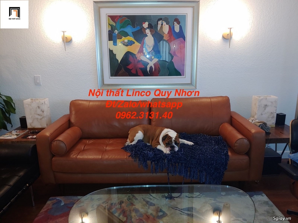Ghế sofa giả da(simili) giá rẻ phòng khách, chung cư, spa, nail - 2