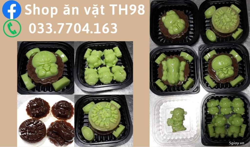Rau câu lá dứa; cacao sữa - 2
