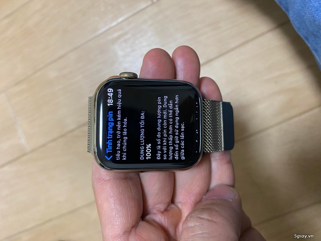 Apple watch thép 7 lươt đẹp pin cao dùng dc esim - 1