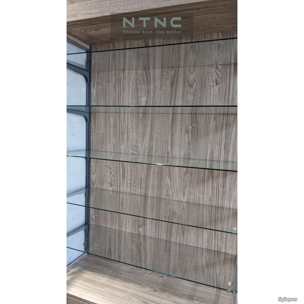 TỦ KỆ TRƯNG BÀY- KÍNH CƯỜNG LỰC 5M NTNC - 1