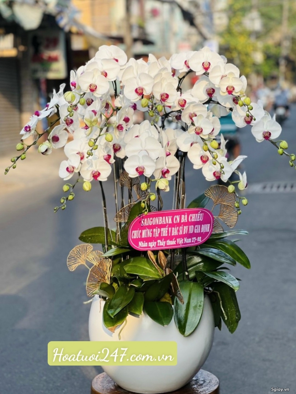 Mua hoa tươi tặng nàng 8/3 đặt ngay Lan Hồ Điệp tại Hoa Lan 247 SàiGòn - 15