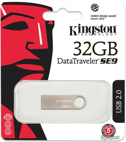USB Kingston 4G,8G,16G,32G,64G,128G DTSe9 BH 2N Giá Rẻ!!! - 1