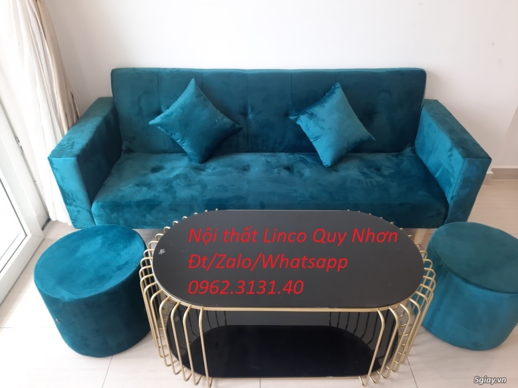 Bộ ghế sofa bed bật ngả thành giường giá rẻ cho phòng khách, spa, nail - 6