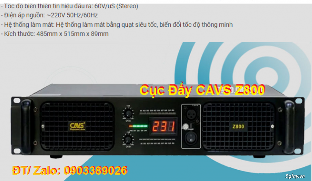 Cục Đẩy CAVS Z800 đến từ nhà nhập Khẩu Nhật Hoàng Audio - 2