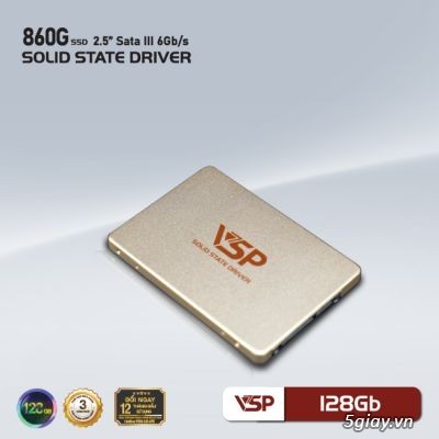 SSD VSP 128G 860G (Vỏ Nhôm Gold - 560/470MBs) Giá Tốt!!! - 2
